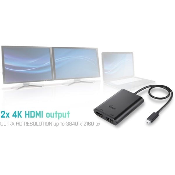 i-tec Adapter USB-C > Dual HDMI 4K - i-tec - vue 5