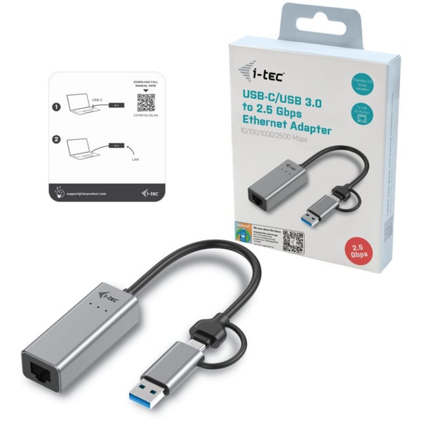 i-tec USB-C Metal 2.5Gbps Ethernet Adapter, adaptateur réseau - i-tec - vue 4