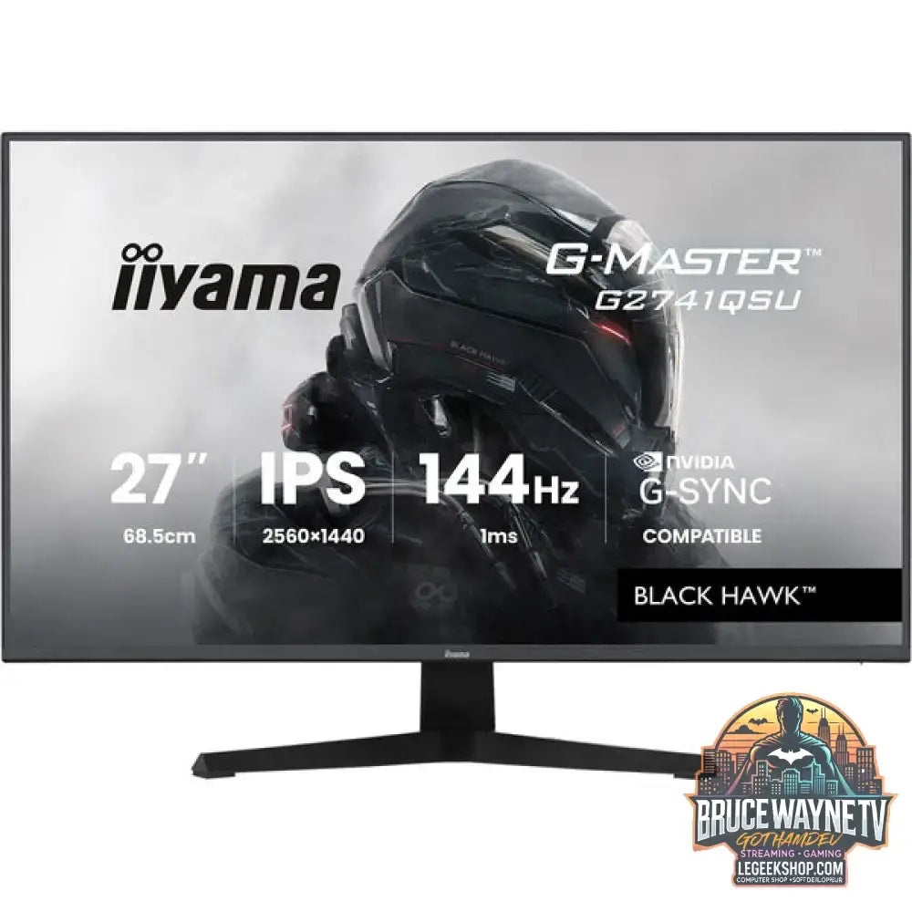 iiyama G-Master G2741QSU-B1 Black Hawk 27" QHD/WQHD IPS 144 Hz - iiyama - vue 2