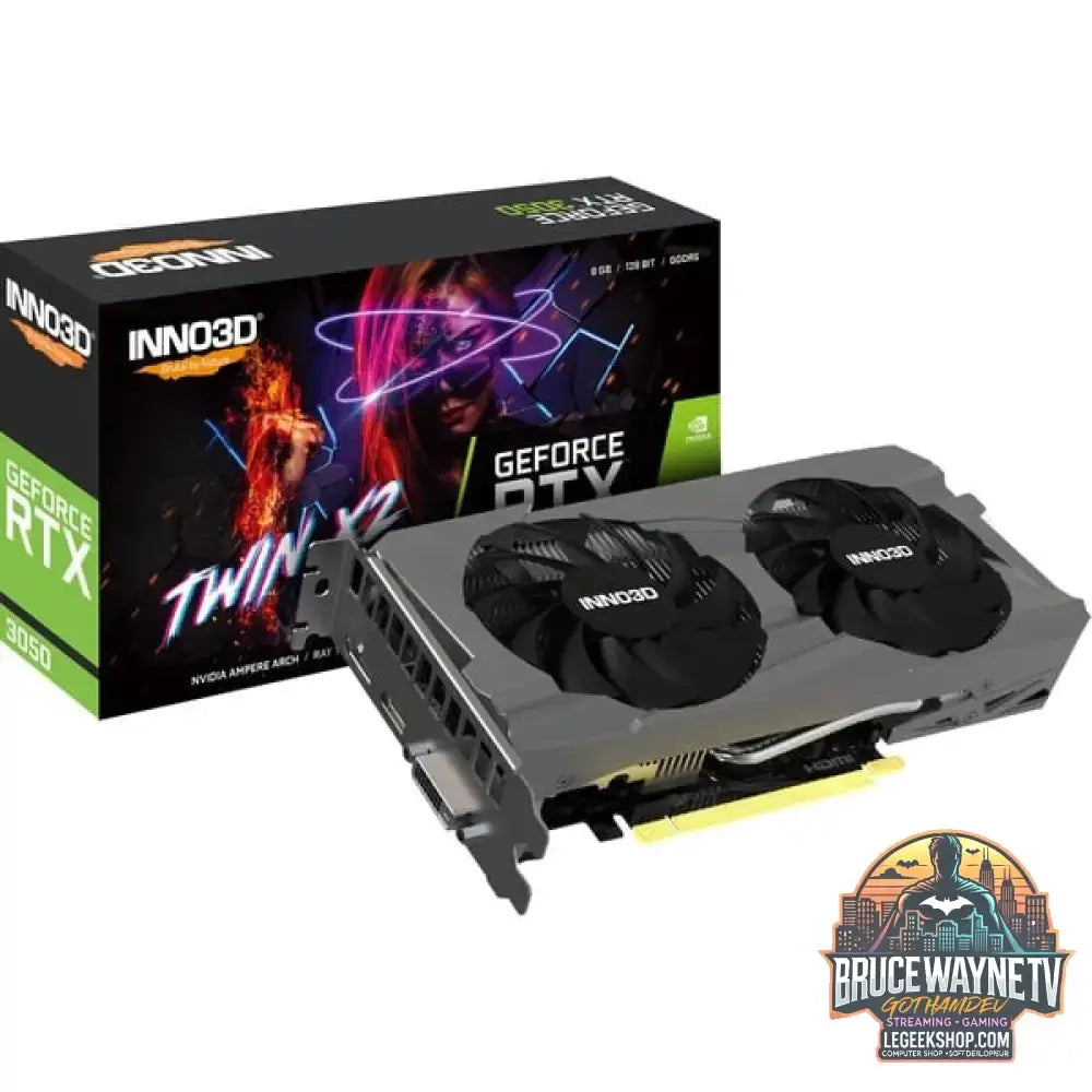 INNO3D GeForce RTX 3050 TWIN X2, Grafikkarte Lite Hash Rate, 1x DisplayPort, 1x HDMI 2.1 - INNO3D