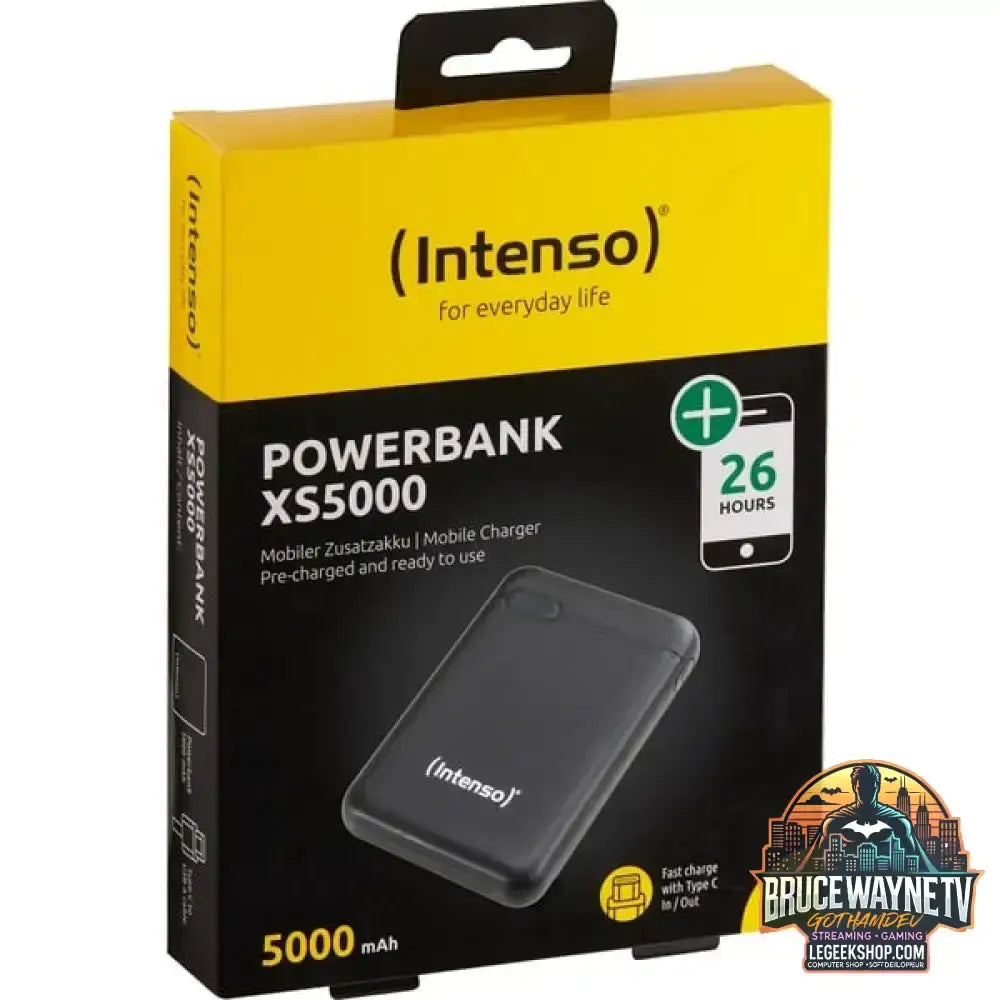 Intenso Powerbank XS5000 schwarz, 5.000 mAh - Stromquelle: USB-C, Micro-USB - vue 5