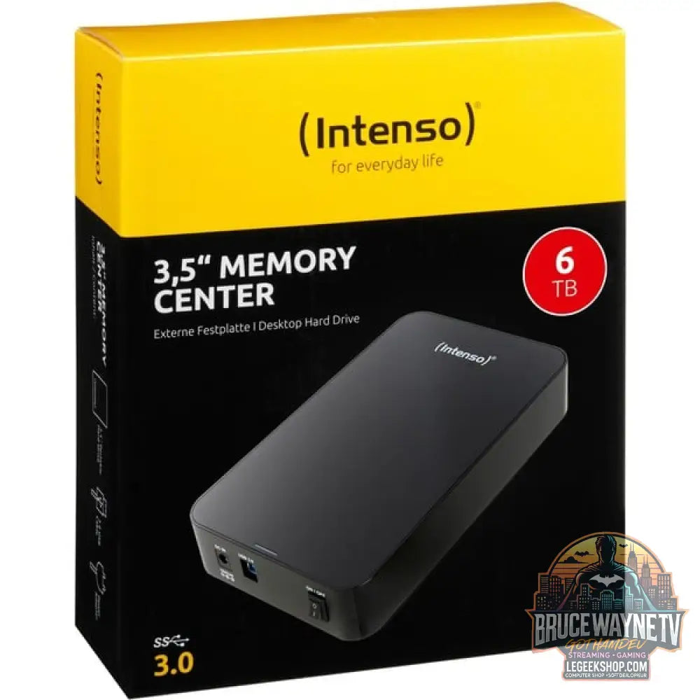 Intenso Memory Center 6 TB, Externe Festplatte noir, USB-B 3.2 Gen 1 (5 Gbit/s) - Intenso - vue 3