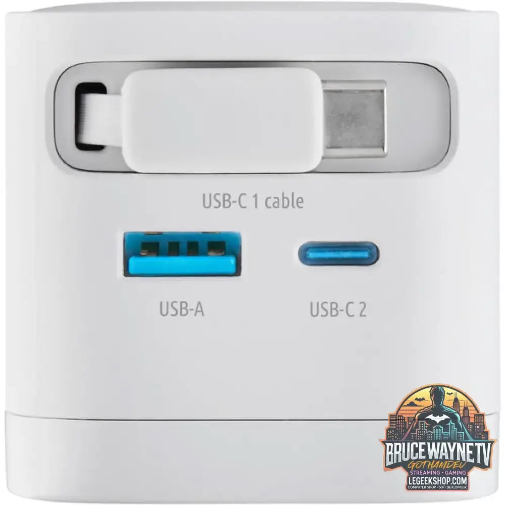 Intenso Power Adapter W65ACIC GaN, Ladegerät weiß, 65W - Intenso - vue 5