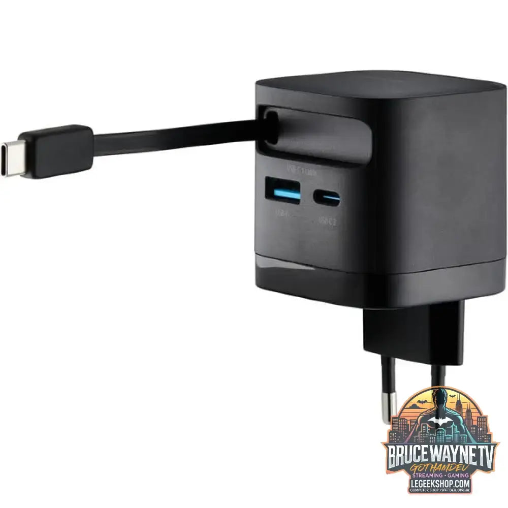 Intenso Power Adapter W65ACIC GaN, Ladegerät schwarz, 65W - Intenso - vue 2