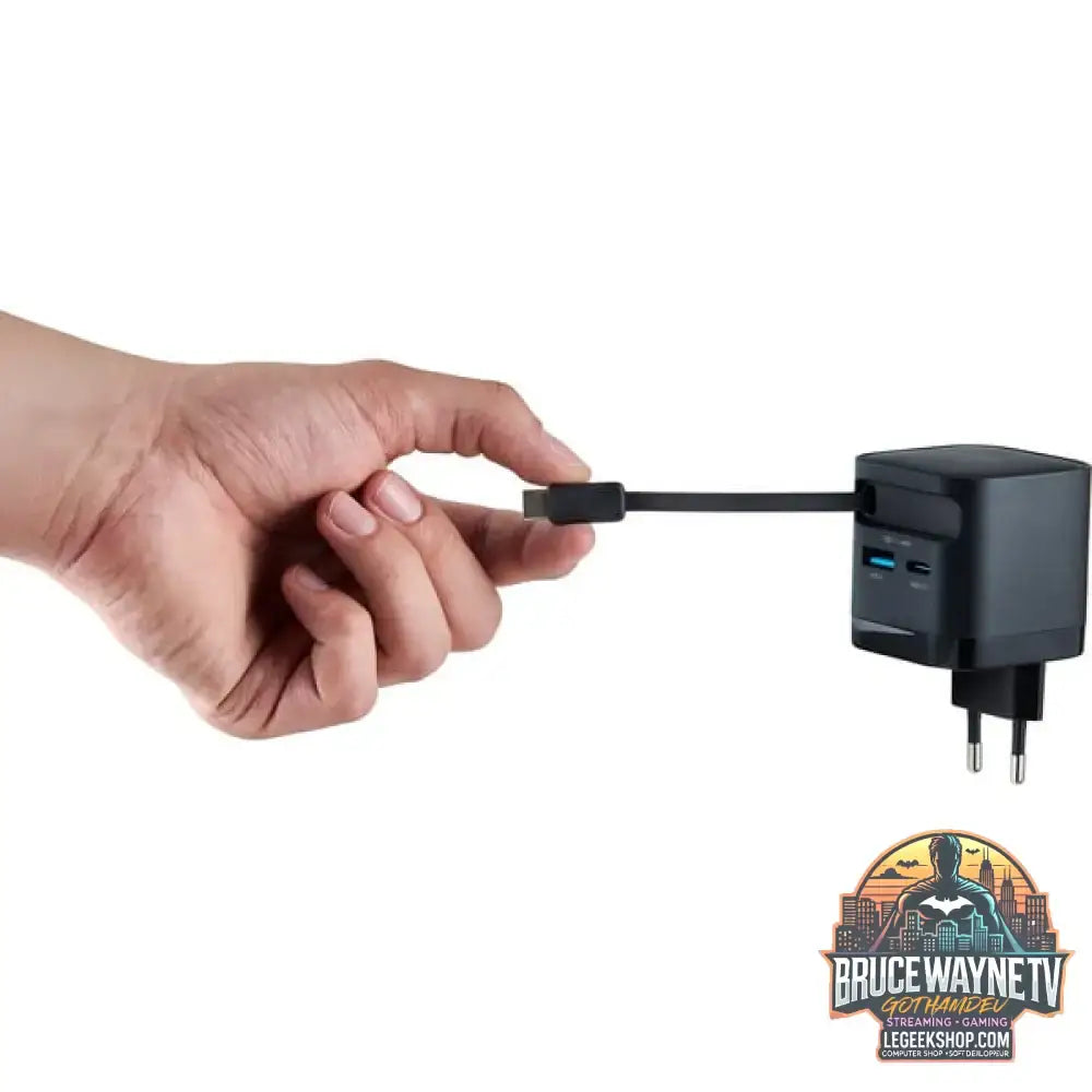 Intenso Power Adapter W65ACIC GaN, Ladegerät schwarz, 65W - Intenso - vue 9