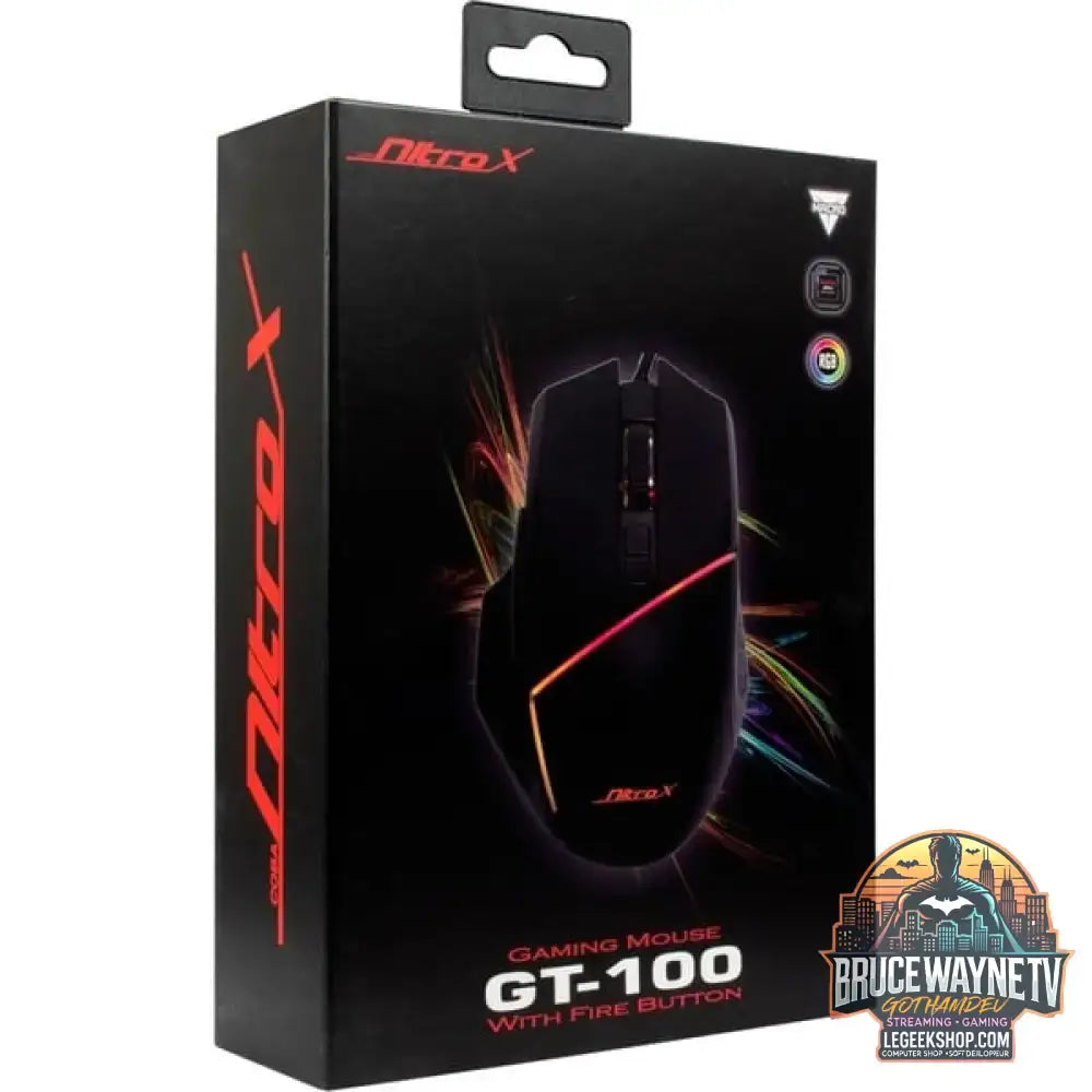 Inter-Tech Nitrox GT-100 RGB, souris gaming - vue 7