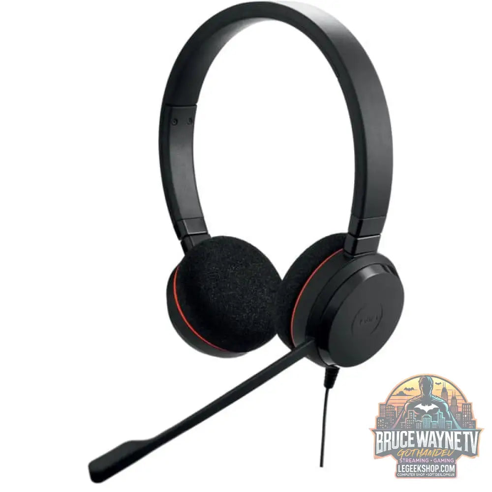 Jabra Evolve 20, Headset noir, Microsoft Teams-Version, USB-C et USB-A, Stereo - Jabra