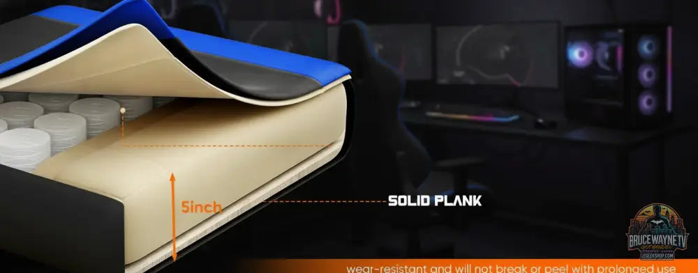 JHK chaise de jeu de course ergonomique… — vue détail 12 LeGeekShop