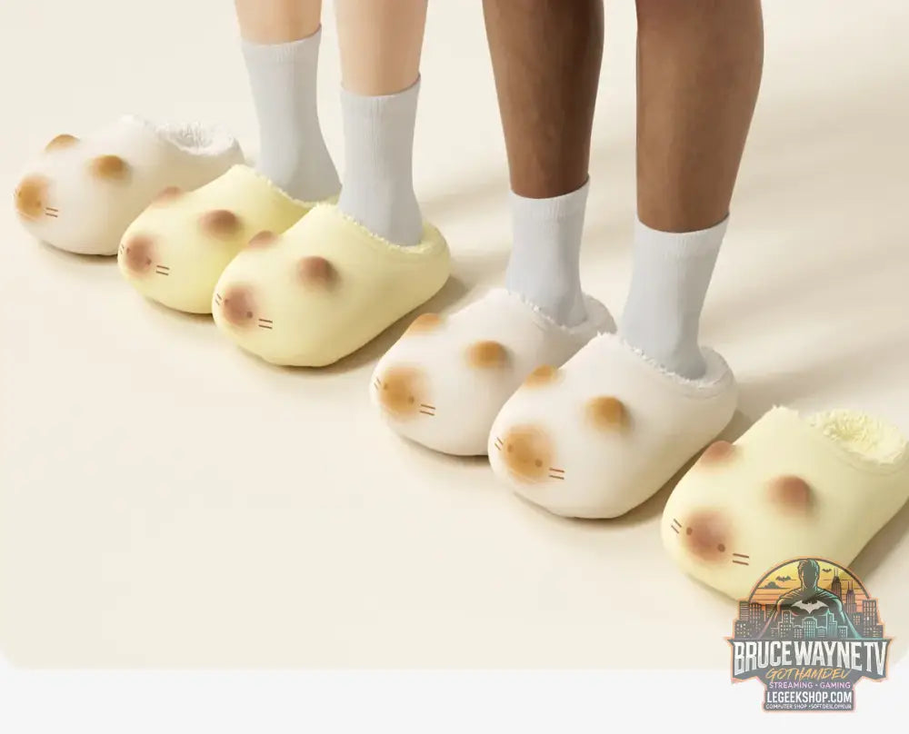 Kawaii kitty pantoufles de créateur femmes bas chat patte chaussures hiver chaud imperméable mules sabots femme chaton