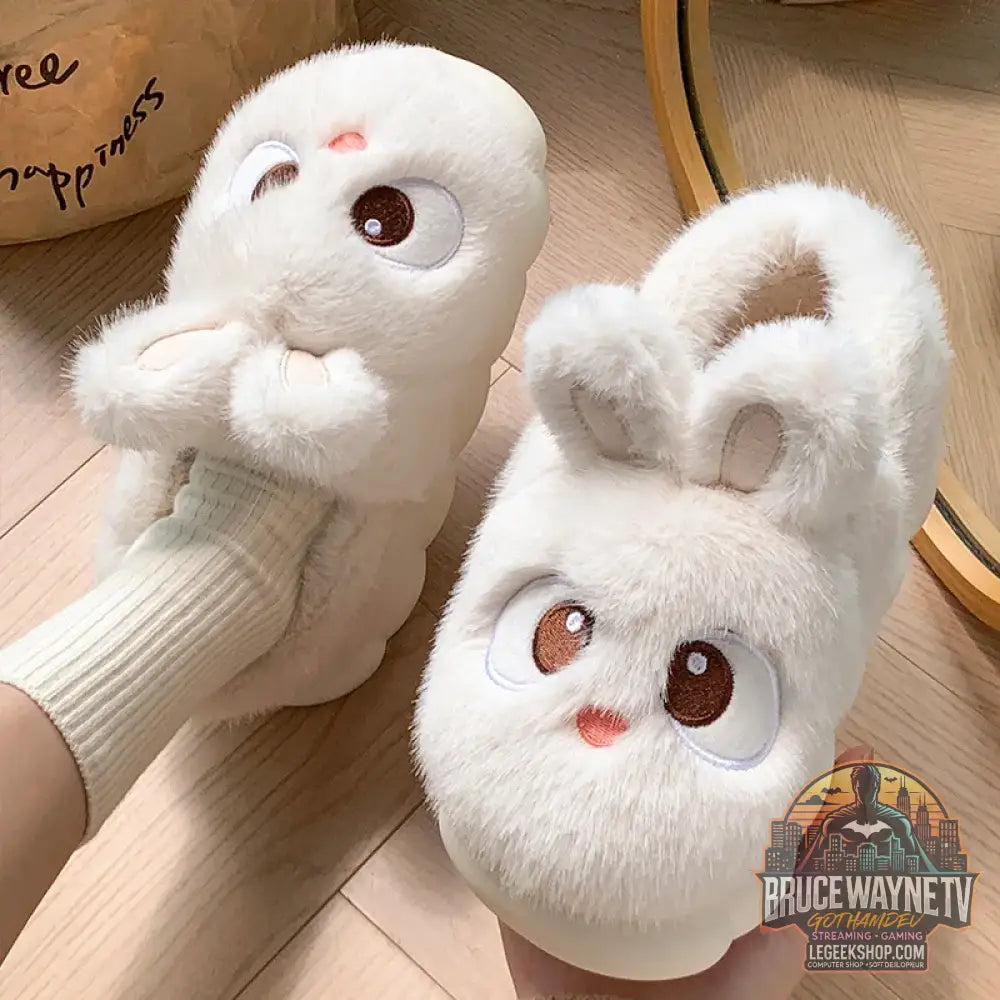 Kawaii kitty pantoufles de créateur femmes bas chat patte chaussures hiver chaud imperméable mules sabots femme chaton