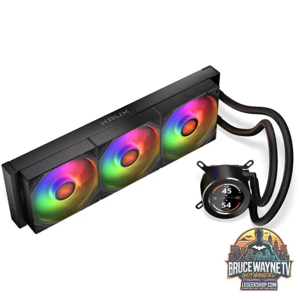 Krux HydroGlance 360 LCD, Wasserkühlung schwarz - Krux - vue 6