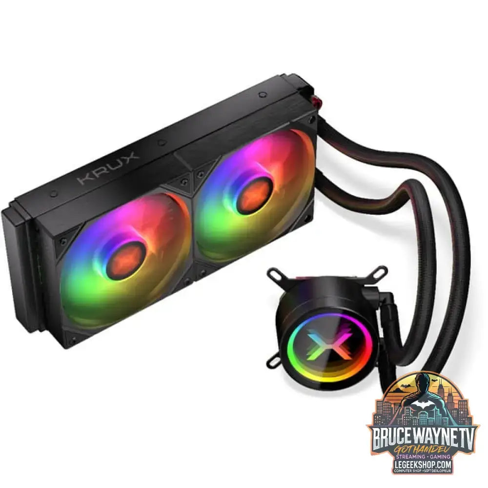 Krux HydroX 240 ARGB, Wasserkühlung schwarz - Krux - vue 3