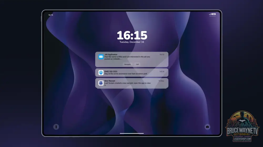 LB TABLET — Scripts & Ressources FiveM, vue 9, LeGeekShop