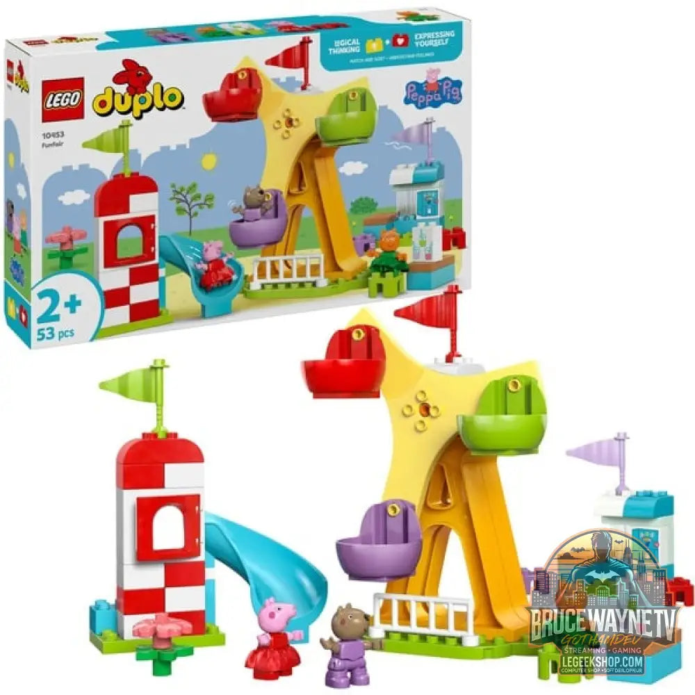 LEGO 10453 DUPLO Peppa Wutz Jahrmarkt, jeu de construction - LEGO