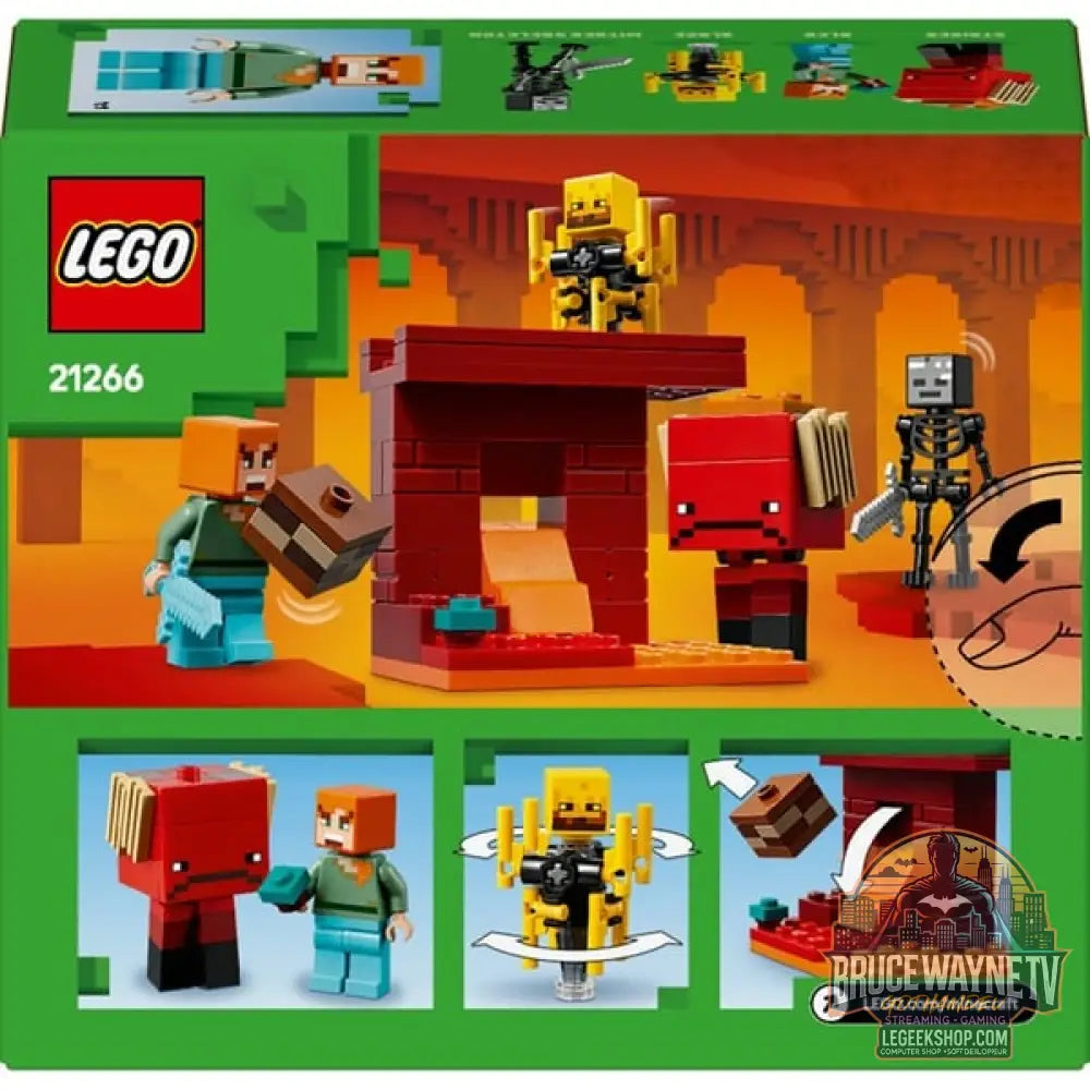 LEGO 21266 Minecraft Das Lava-Duell im Nether, jeu de construction - LEGO - vue 7