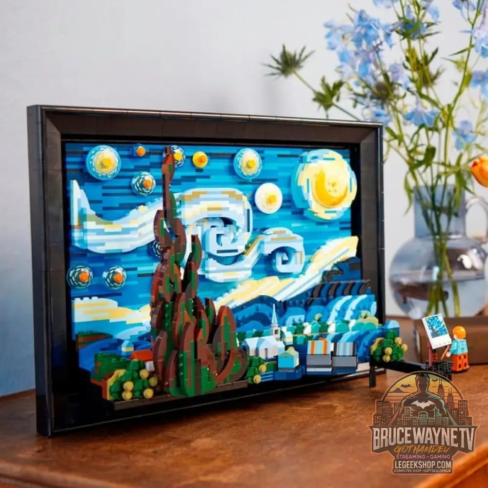 LEGO 21333 Ideas Vincent van Gogh – Sternennacht, jeu de construction 3D-Nachbildung des Meisterwerks von van Gogh - LEGO - vue 4