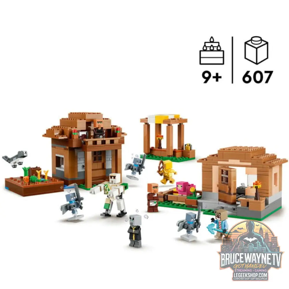 LEGO 21596 Minecraft Angriff des Magiers auf das Dorf, jeu de construction - LEGO - vue 2