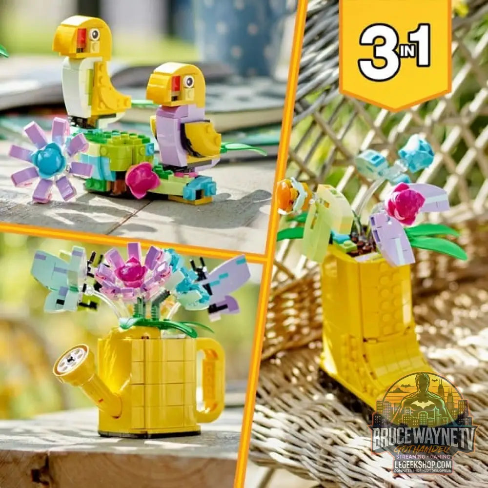 LEGO 31149 Creator 3-in-1 Gießkanne avec Blumen, jeu de construction - LEGO - vue 6