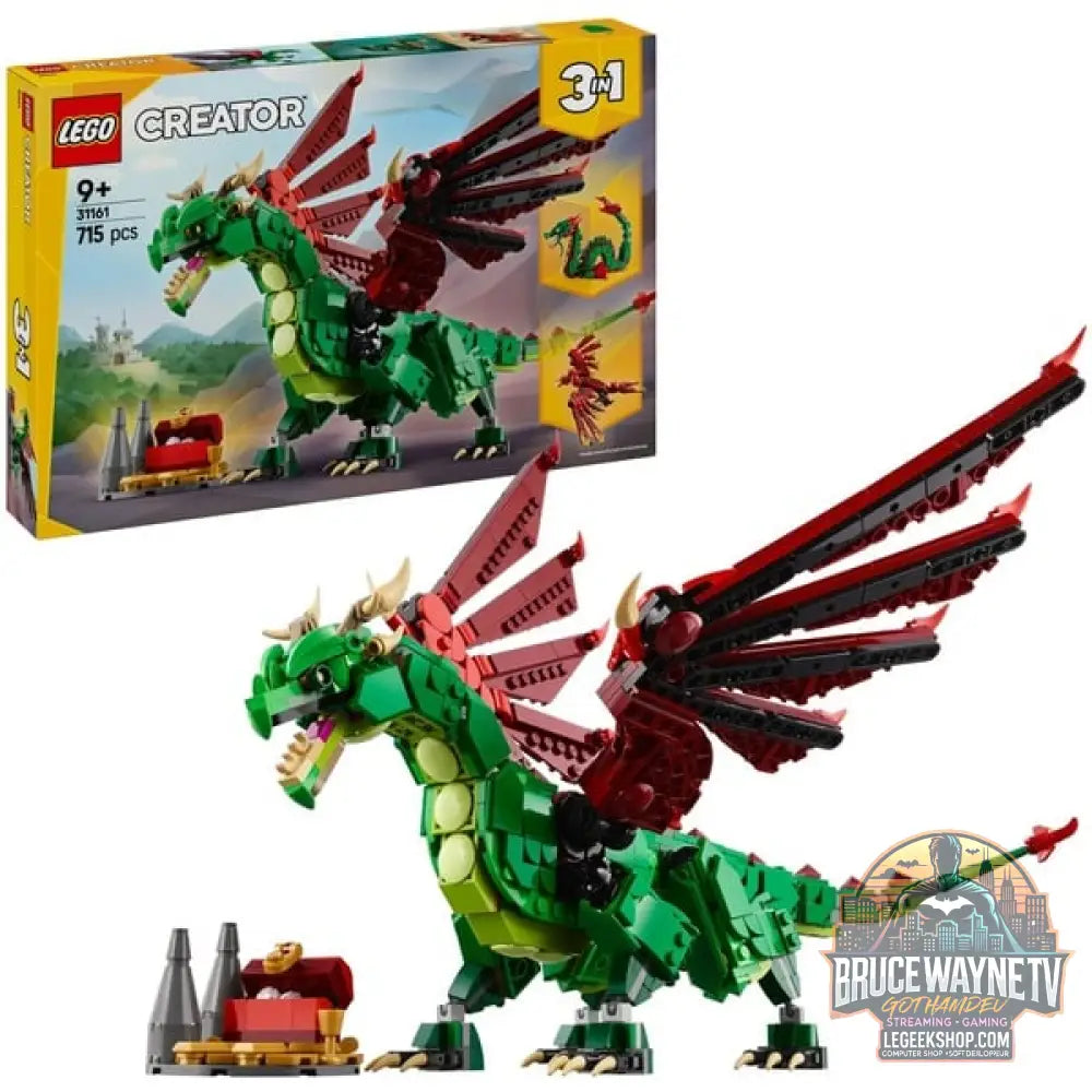 LEGO 31161 Creator 3-in-1 Grüner Drache, jeu de construction - LEGO