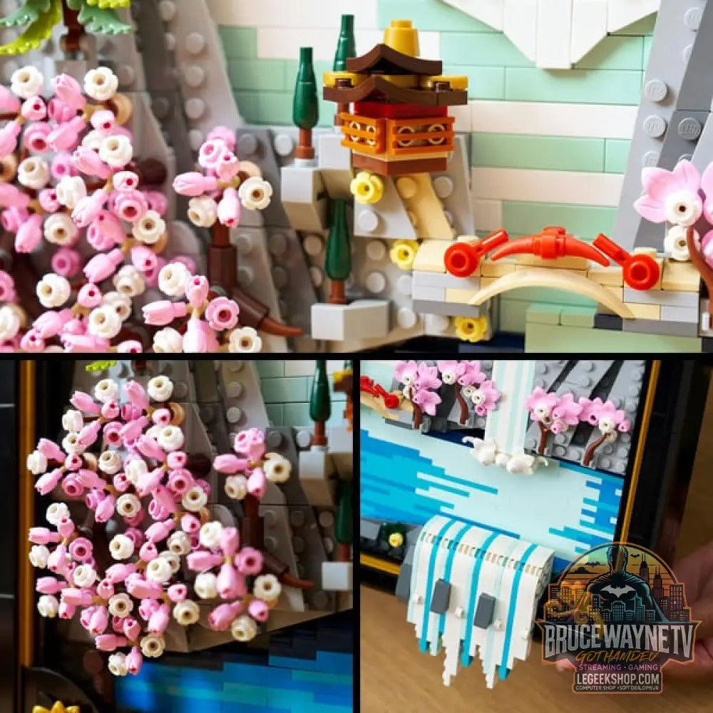 LEGO 31218 Art Japanische Kirschblütenlandschaft, jeu de construction - LEGO - vue 6