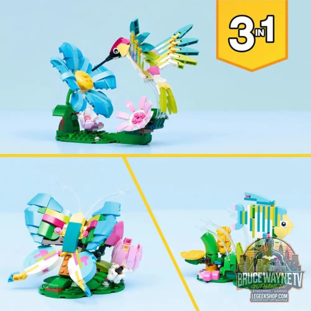 LEGO 31384 Creator 3-in-1 Wilde Tiere: Bunter Kolibri, jeu de construction - LEGO - vue 6