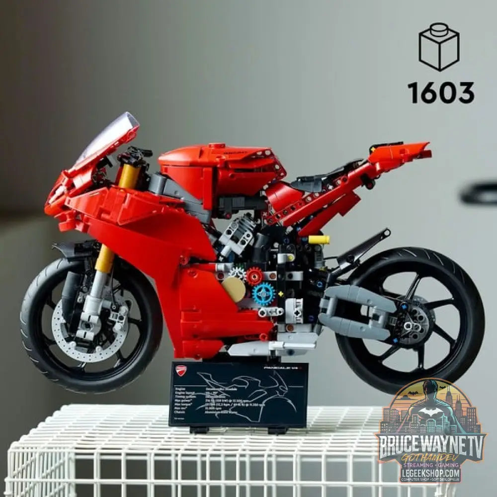 LEGO 42202 Technic Ducati Panigale V4 S Motorrad, jeu de construction - LEGO - vue 3