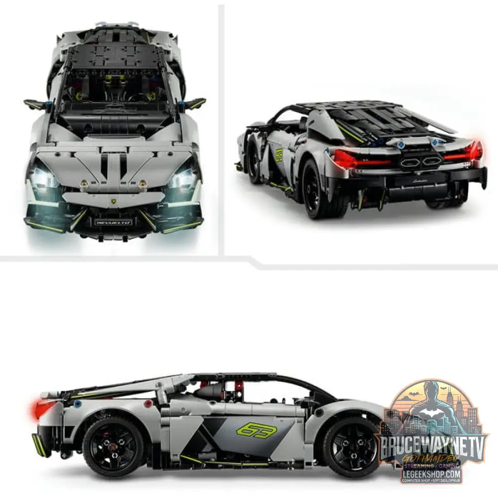 LEGO 42214 Technic Lamborghini Revuelto Supersportwagen, jeu de construction - LEGO - vue 4