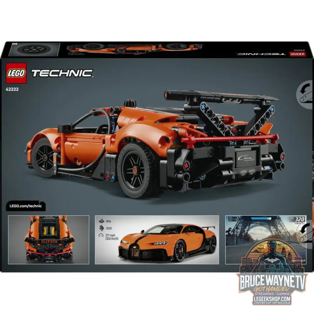LEGO 42222 Technic Bugatti Chiron Pur Sport Hypercar, jeu de construction - LEGO - vue 7