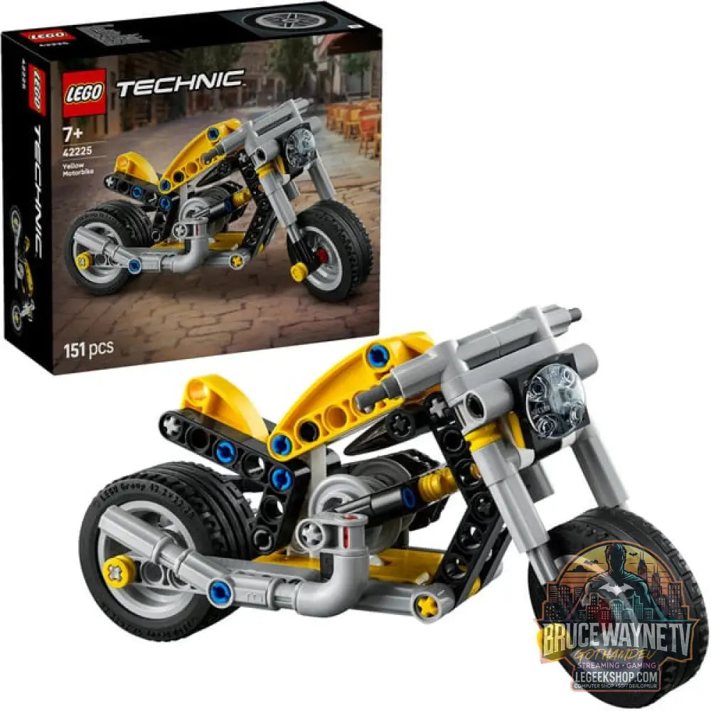 LEGO 42225 Technic Gelbes Motorrad, jeu de construction - LEGO