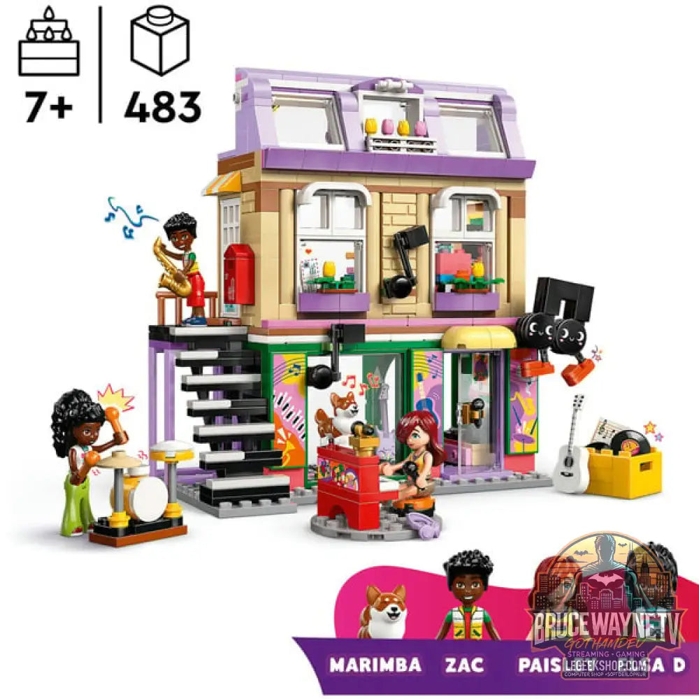 LEGO 42653 Friends Musikladen & Wohnung, jeu de construction - LEGO - vue 3