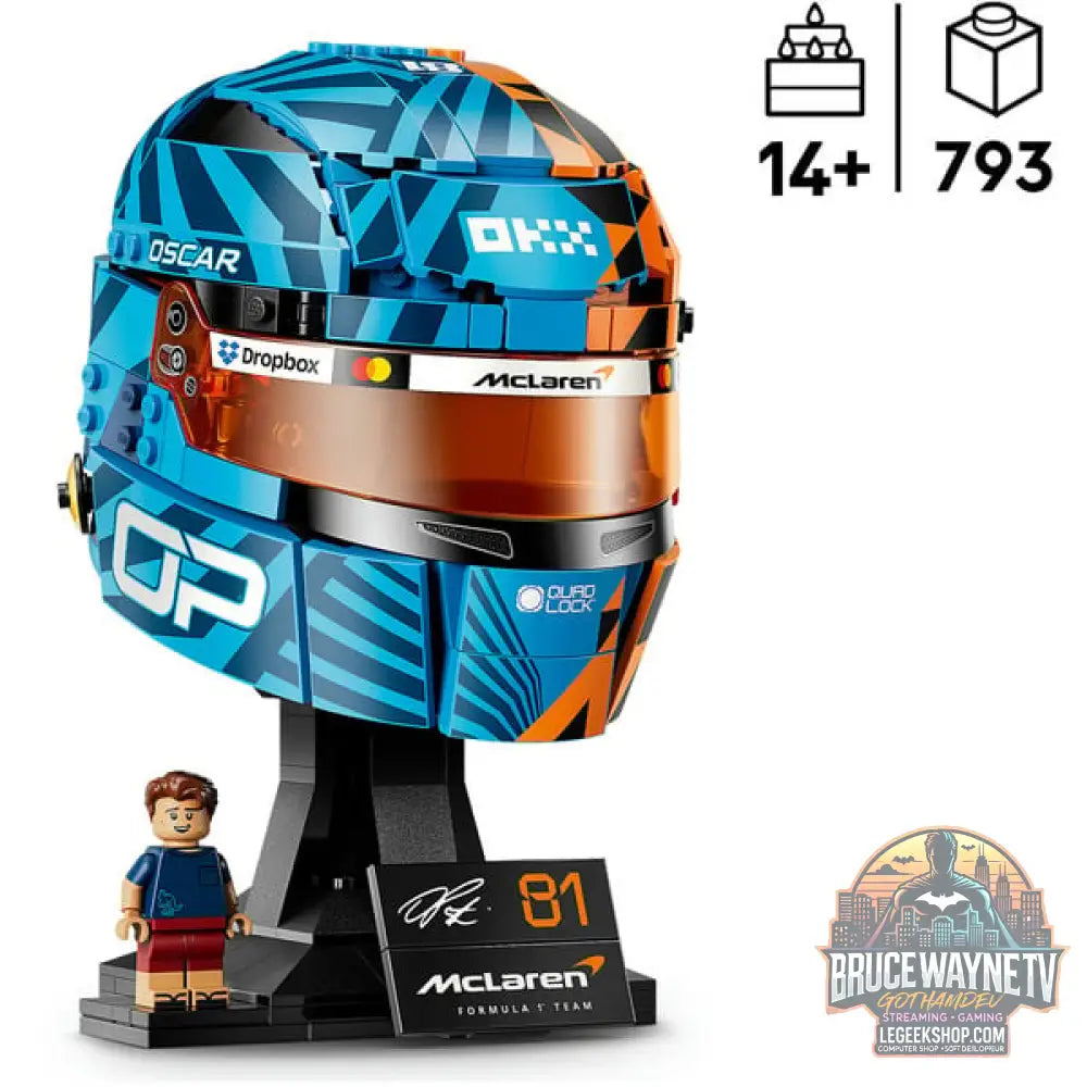 LEGO 43017 Editions McLaren Mastercard F1 Team Oscar Piastri Helm, jeu de construction - LEGO - vue 2