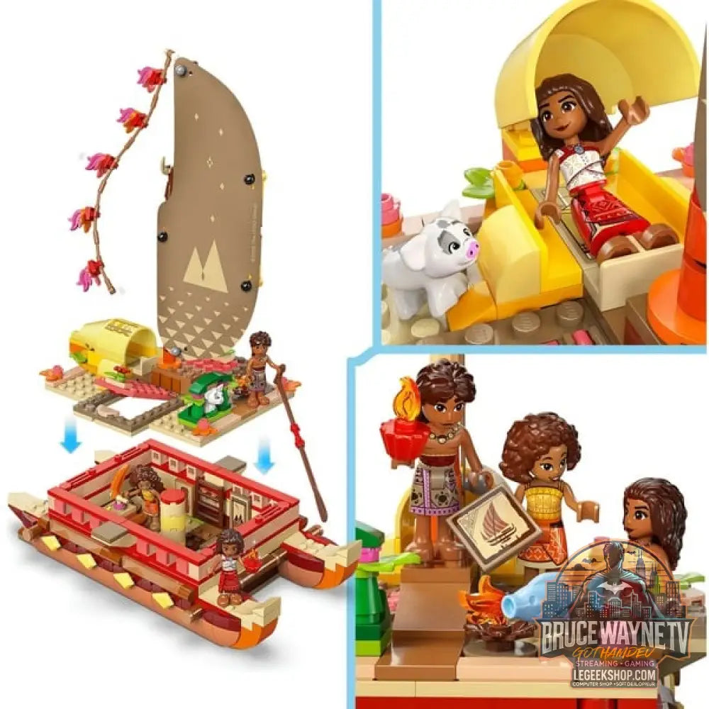 LEGO 43270 Disney Princess Vaianas Abenteuerfloß, jeu de construction - LEGO - vue 4