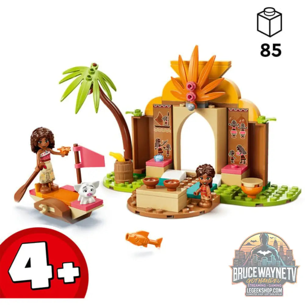 LEGO 43282 Disney Princess Vaianas Hütte et Boot, jeu de construction - LEGO - vue 2