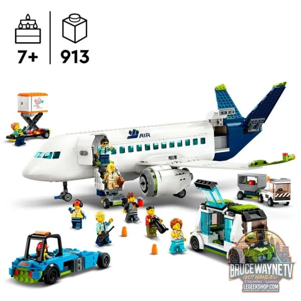 LEGO 60367 City Passagierflugzeug, jeu de construction - LEGO - vue 3