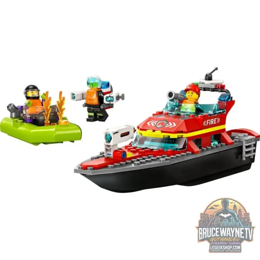 LEGO 60373 City Feuerwehrboot, jeu de construction - LEGO - vue 2