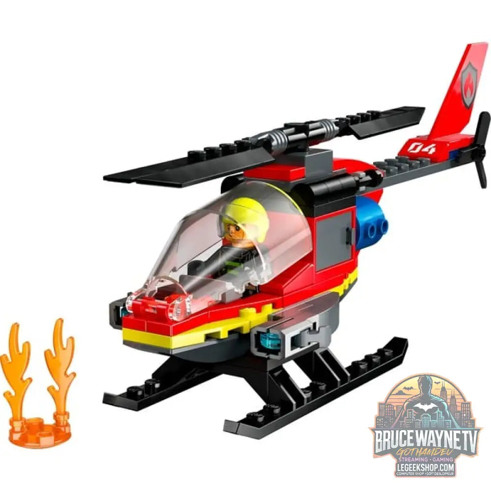 LEGO 60411 City Feuerwehrhubschrauber, jeu de construction - LEGO - vue 2