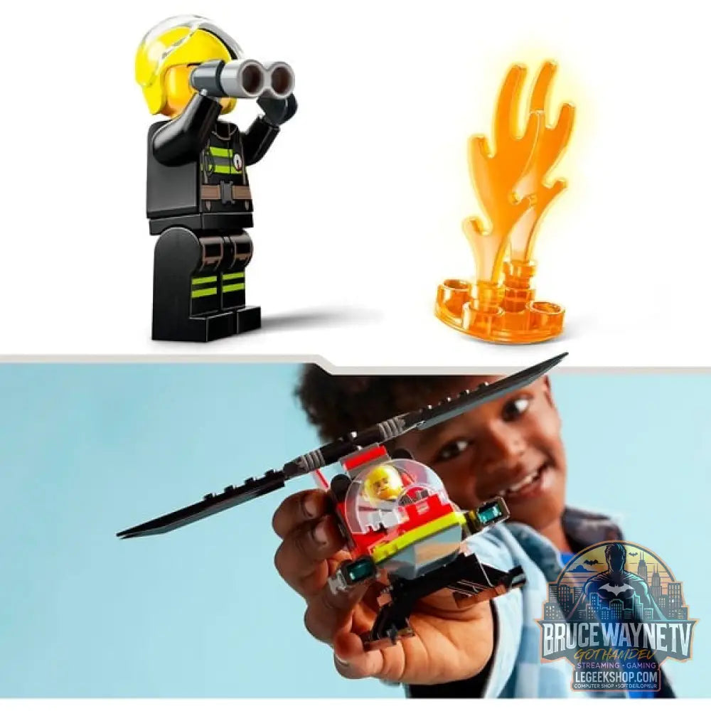 LEGO 60411 City Feuerwehrhubschrauber, jeu de construction - LEGO - vue 4