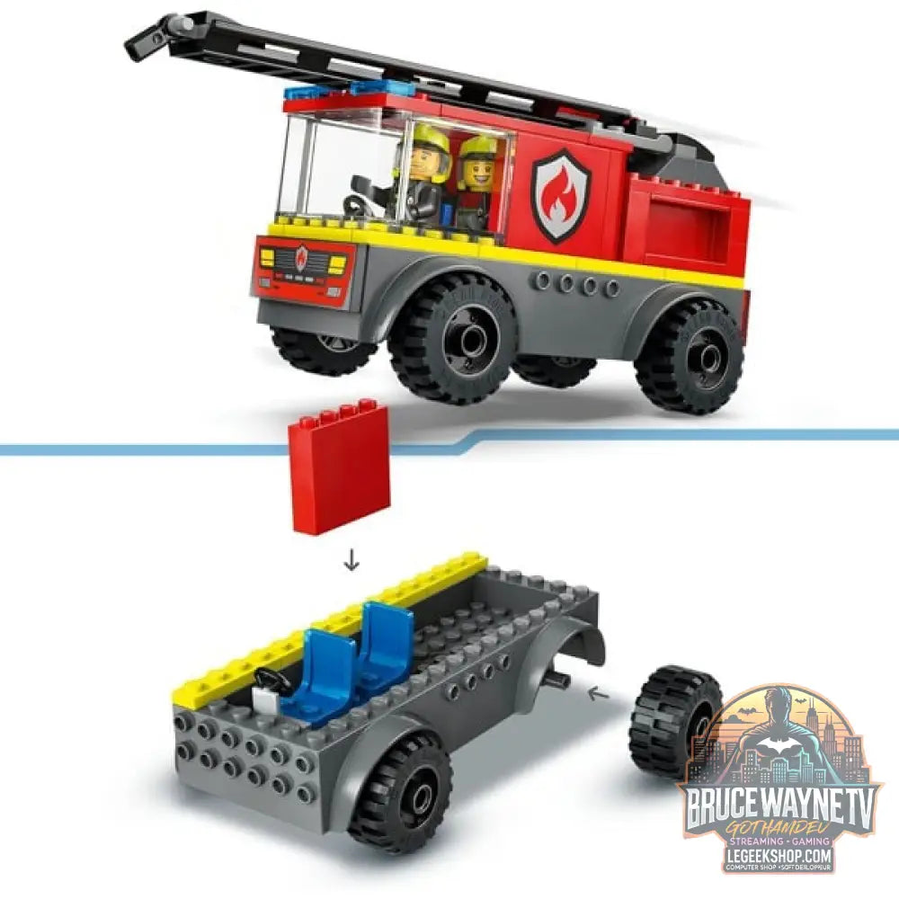 LEGO 60463 City Feuerwehrleiterfahrzeug, jeu de construction - LEGO - vue 4