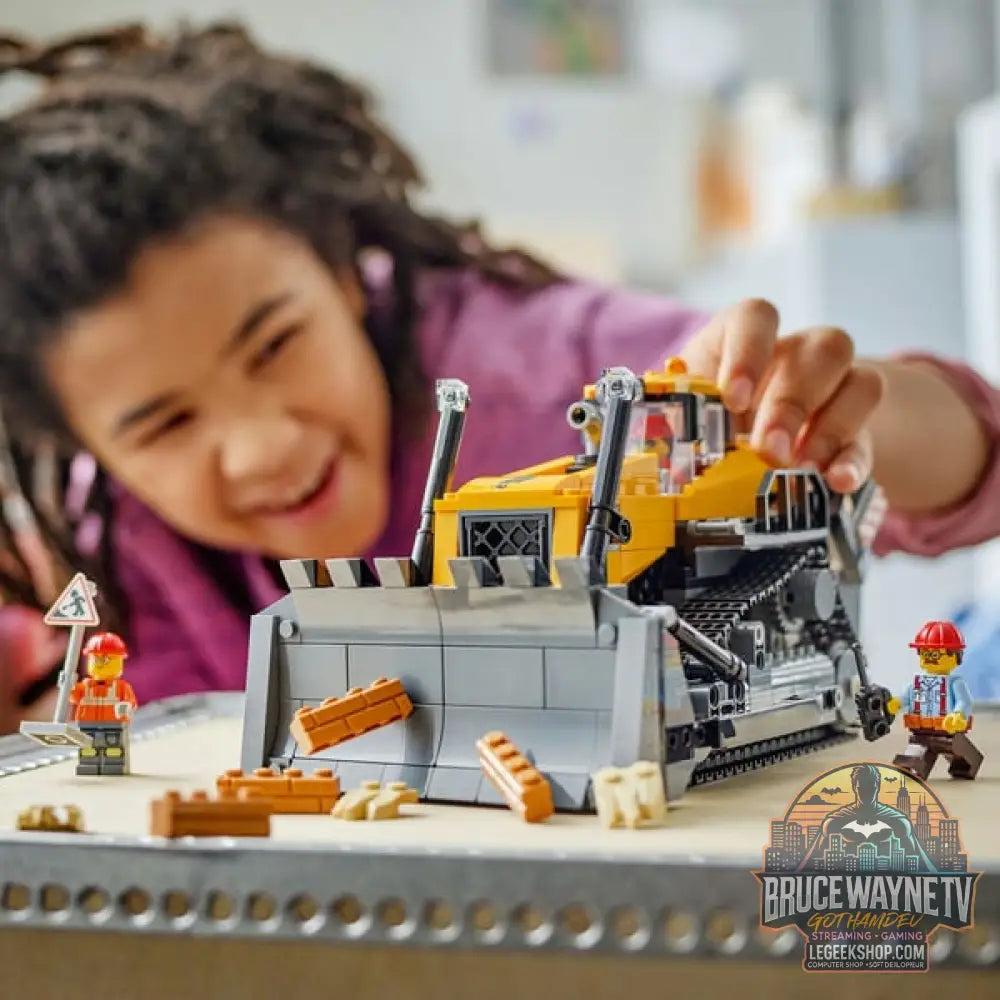 LEGO 60466 City Gelber Bulldozer avec Frontlader, jeu de construction - LEGO - vue 2