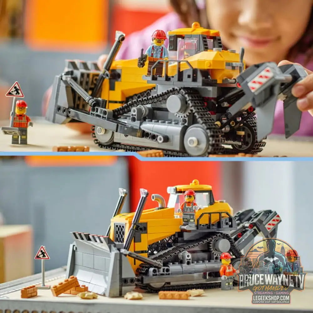 LEGO 60466 City Gelber Bulldozer avec Frontlader, jeu de construction - LEGO - vue 6