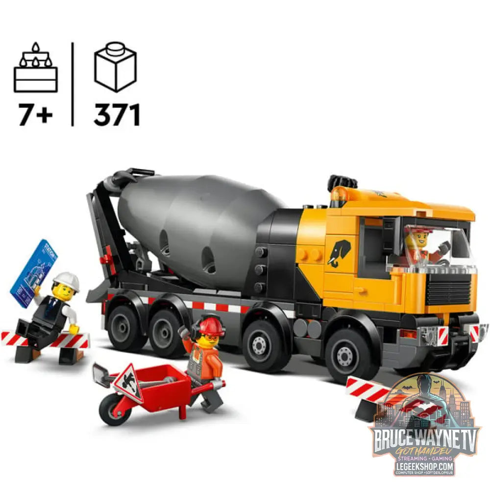 LEGO 60478 City Betonmischer, jeu de construction - LEGO - vue 3