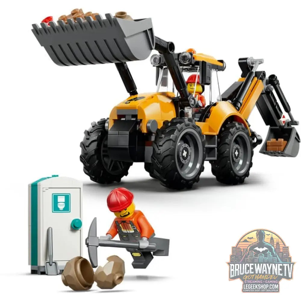 LEGO 60480 City Gelber Baggerlader, jeu de construction - LEGO - vue 3