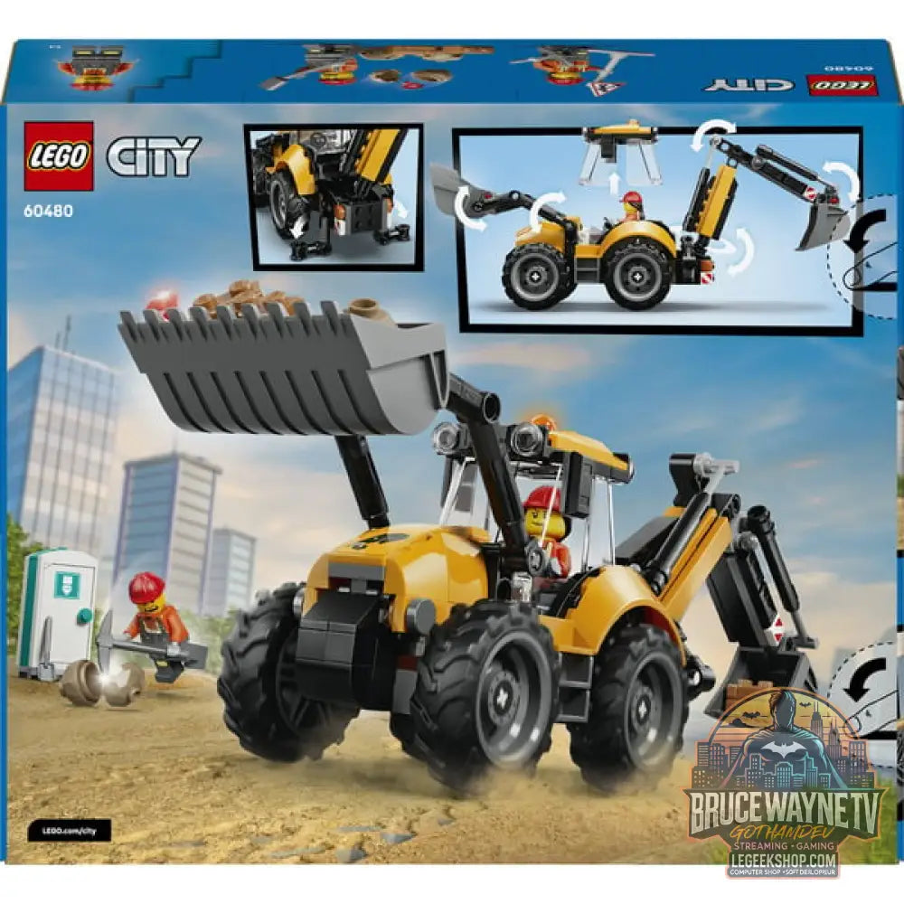 LEGO 60480 City Gelber Baggerlader, jeu de construction - LEGO - vue 7