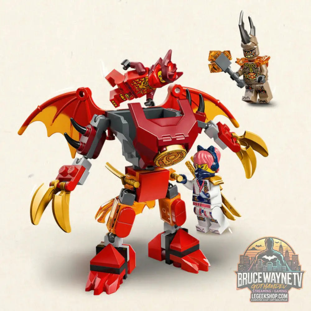 LEGO 71851 Ninjago Kais Drachen-Mech Battle Set, jeu de construction - LEGO - vue 4