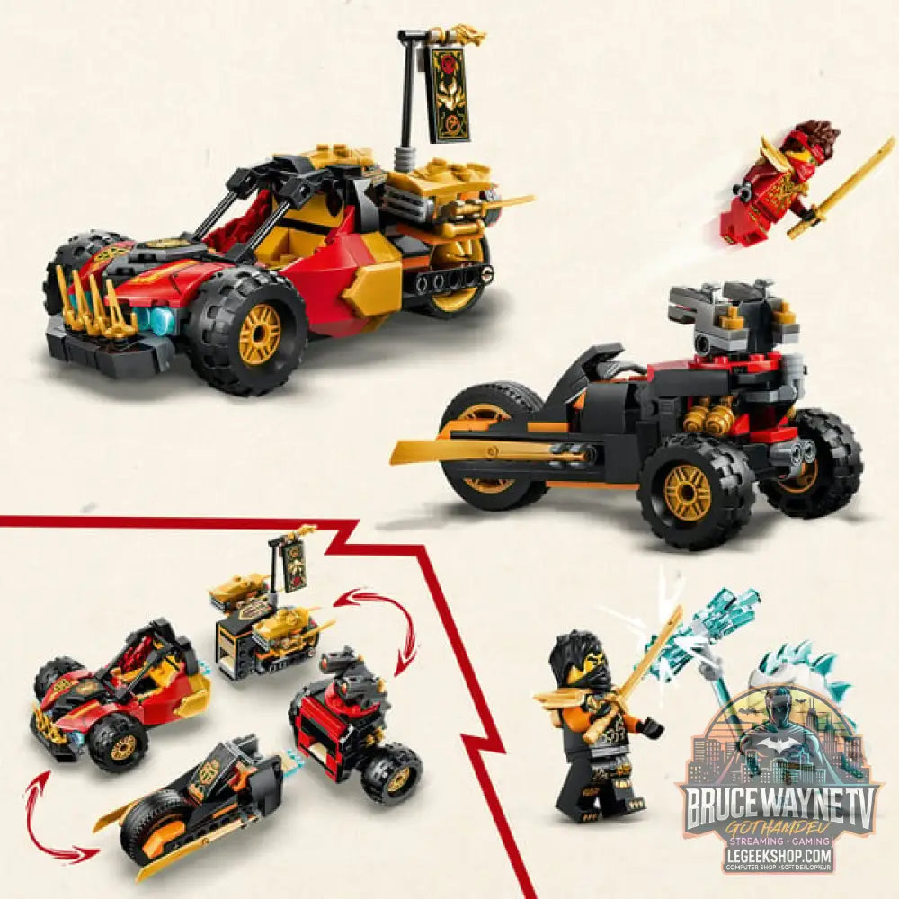 LEGO 71864 Ninjago Kais et Coles Kombi-Flitzer, jeu de construction - LEGO - vue 3