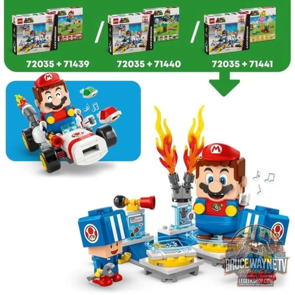 LEGO 72035 Super Mario - Mario Kart: Toads Werkstatt, jeu de construction - LEGO - vue 4
