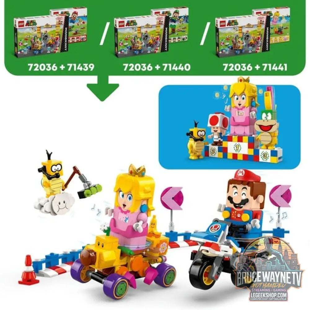 LEGO 72036 Super Mario - Mario Kart: Peach & Grand Pix-Set, jeu de construction - LEGO - vue 4