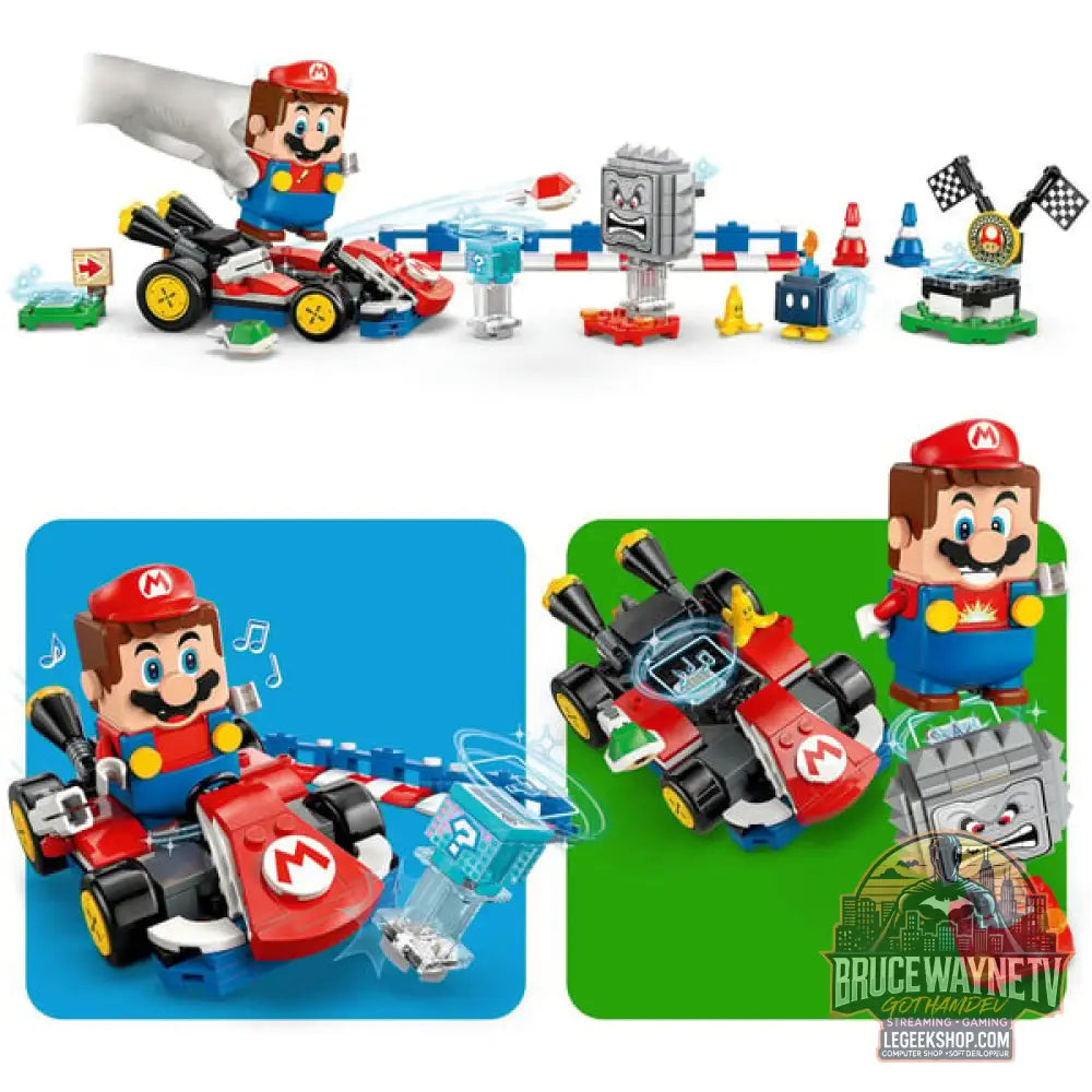 LEGO 72043 Super Mario - Mario Kart: Interaktiver LEGO Mario & Standard-Kart, jeu de construction - LEGO - vue 5
