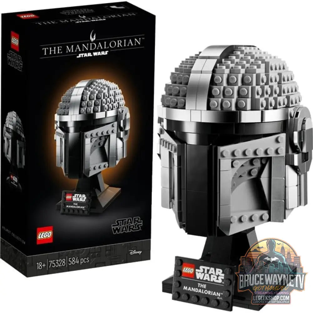 LEGO 75328 Star Wars Mandalorianer Helm, jeu de construction Sammlerpièces et ein tolles Geschenk pour Erwachsene, Bausatz, Zimmer-Deko - LEGO