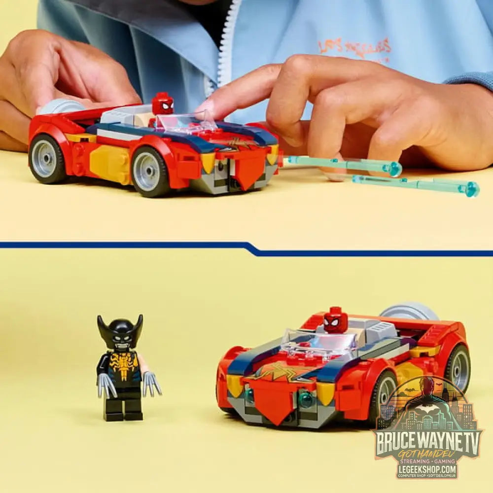 LEGO 76336 Marvel Super Heroes Spider-Man Auto vs. Venomized Wolverine, jeu de construction - LEGO - vue 6